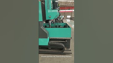 Double Spindle CNC Plate Drilling Machine #steelfabrication #steelstructure