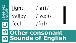 English Pronunciation 👄 – Consonant - \/l\/ - 'light', 'valley' and 'feel'