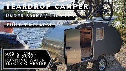 DIY Teardrop Camper Build Timelapse