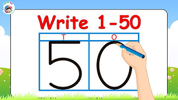 Number Writing 1 to 50 | Write 1 To 50 | Number Writing | Counting | Kids video | Learn Numbers