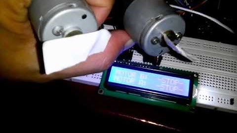 Arduino DC Motor Control With LCD 1602 Indicator