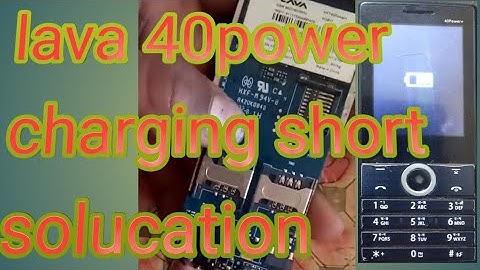 lava kkt 40 power charging short solucation
