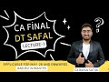 CA Final DT MAY-26 | Live "SAFAL" Batch Demo Lecture-1 | CA Rahul Satija