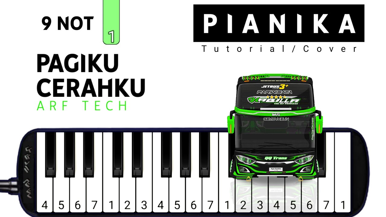Pianika Telolet Basuri PAGIKU CERAHKU - Tutorial Pianika