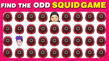 Find The Odd One Out - Squid Game Emoji Quiz 🦑🎮