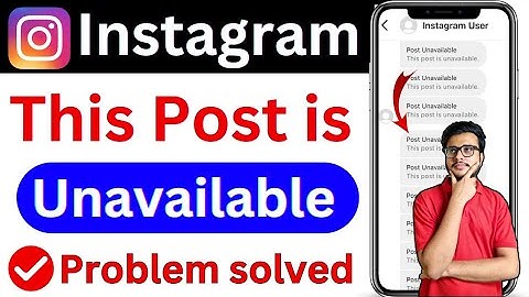 Instagram This post is unavailable problem Solved | How to fix post unavailable on instagram 2025