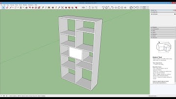 SketchUP Book Shelves Modeling Basic Tutorial
