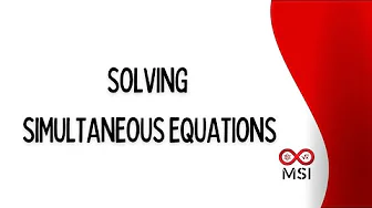 Grade 12 | MATHS | Solving Simultaneous Equations