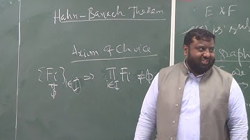 Lecture 20 (Part 2): Hanhn Banach Theorem and Zorn