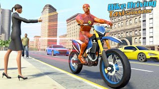 Bike Driving Taxi Simulator | Superhero Bike Taxi Motor Bike - Android GamePlay HD screenshot 2