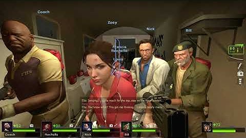 Left 4 Dead 2 - Custom Campaign Carried Off With All 8 Survivors Gameplay (As Ellis Read Below)