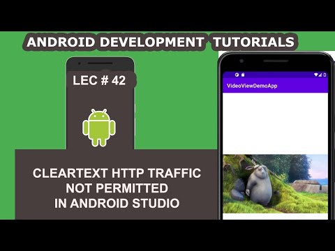 Cleartext HTTP traffic not permitted in Android Studio - 42 - Android Development Tutorial