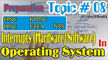 Operating System Topic 08: Interrupts: Hardware/Software Interrupt || FPSC KPPSC Preparation KU KHAN