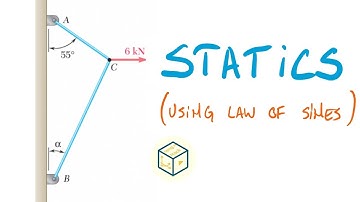 Tension Analysis: Law of Sines Approach (α = 30º) Cables | Statics