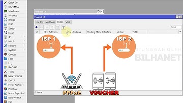 Tutorial Mikrotik PPPoE Lewat ISP 1 & Hotspot via ISP 2