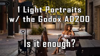 1 Light Portraits w/ the Godox AD200 | Is it Enough?