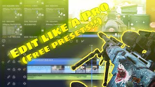 How to edit a CODM Montage Like a PRO (FREE PRESETS) (CC,Pre kill effect and Kill effect)
