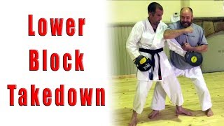 Practical Kata Bunkai: Lower Block Takedown