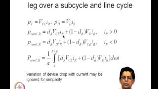 Mod-10 Lec-31 Evaluation of conduction loss in three-phase inverter