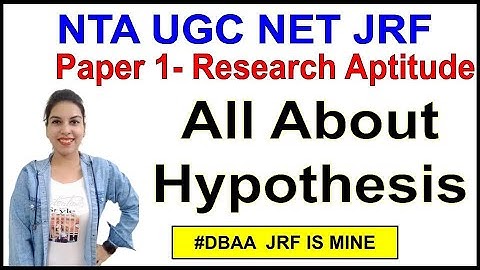 Complete Hypothesis | Concepts with MCQs | Paper 1 Research Aptitude | By Navdeep Kaur