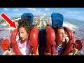 Kids passing out 5  funny slingshot ride compilation