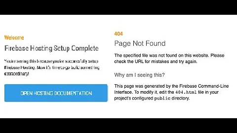 Page not found || firebase welcome page || firebase hosting problem