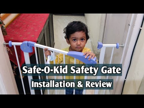Safe-O-Kid Safety Gate Installation & Review| Kids & Pets Safety Gate| Childproofing| Tender