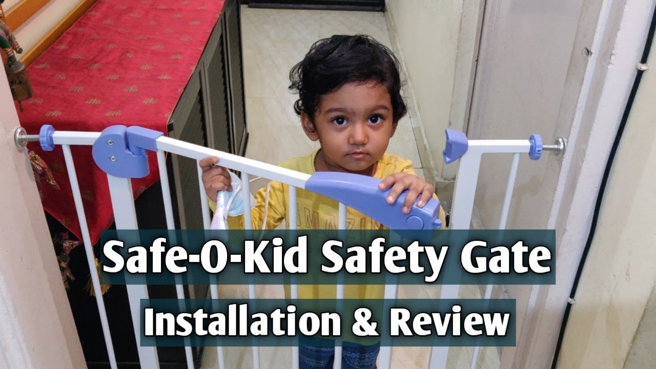 SafeOKid Safety Gate Installation & Review Kids & Pets Safety Gate