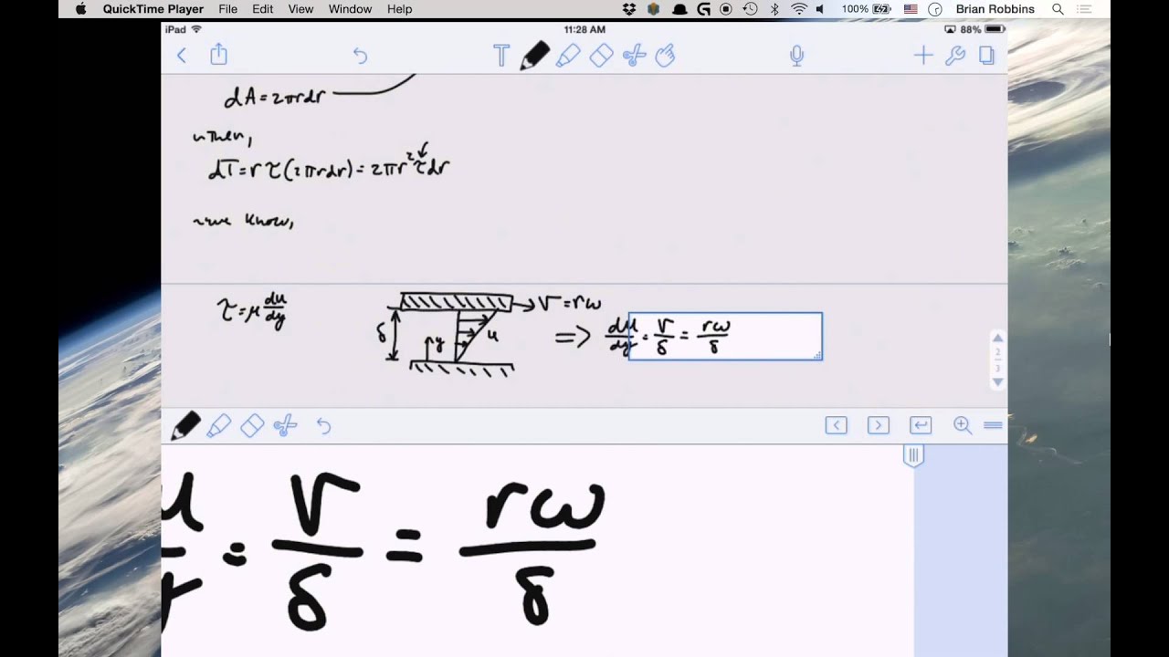ME2124 Determining Torque using the Viscous Shear Force YouTube