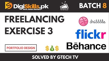 Digiskills Freelancing Exercise 3 Batch 8 Solution | Create Free Portfolio Design on Behance.net