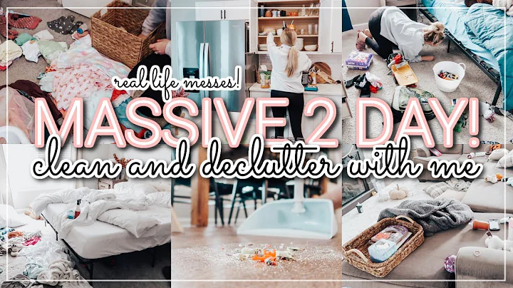 😱 *MASSIVE* CLEAN AND DECLUTTER WITH ME 2022 | 2 DAYS OF SPEED CLEANING MOTIVATION | WHITNEY PEA