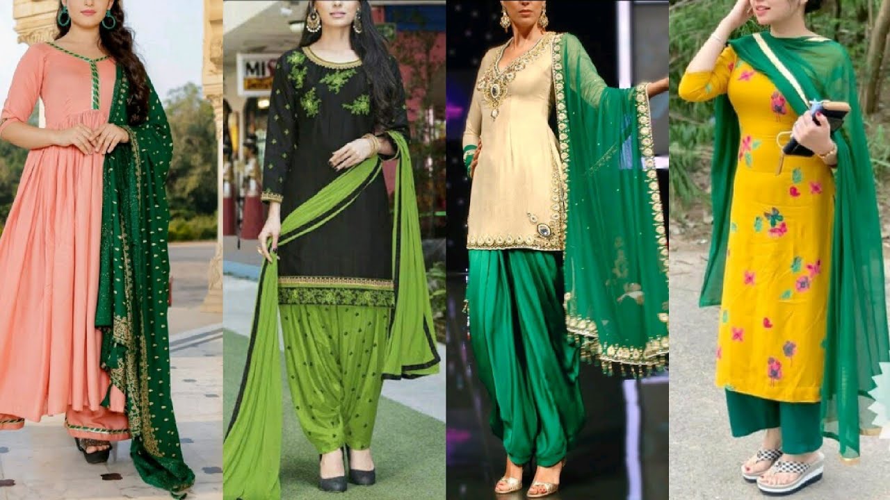 Top more than 140 green suit matching dupatta super hot