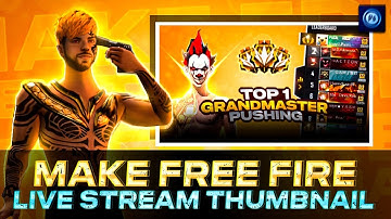HOW TO MAKE FREE FIRE UNIQUE LIVE STREAM THUMBNAIL || ‎@classyfreefire THUMBNAIL TUTORIAL