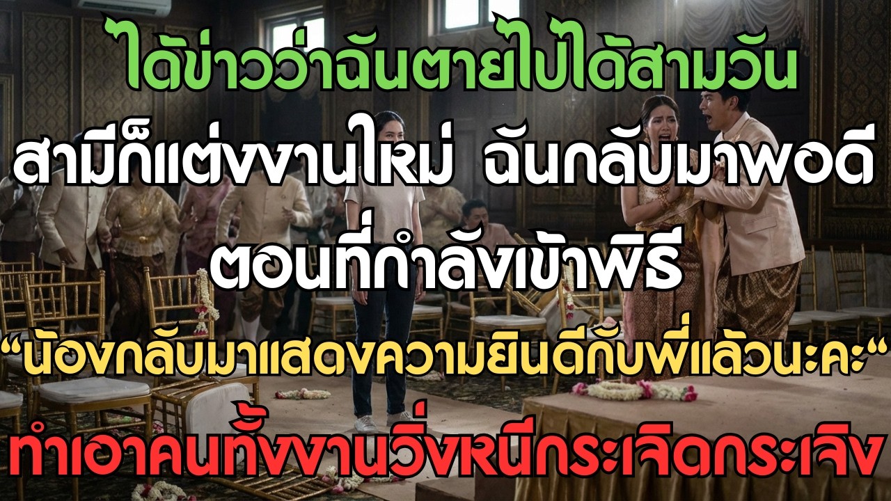 ได้ข่าวว่าฉันตายไปได้สามวัน สามีก็แต่งงานใหม่ ฉันกลับมาพอดีตอนที่กำลังเข้าพิธี น้องกลับมาแสดงความยิน