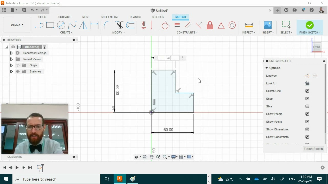 Fusion 360: Intro Part A (L Shape)