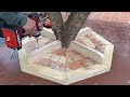 Idea Woodworking Recycled Wood From Pallets // Build Outdoor Garden Table From Discarded Pallets