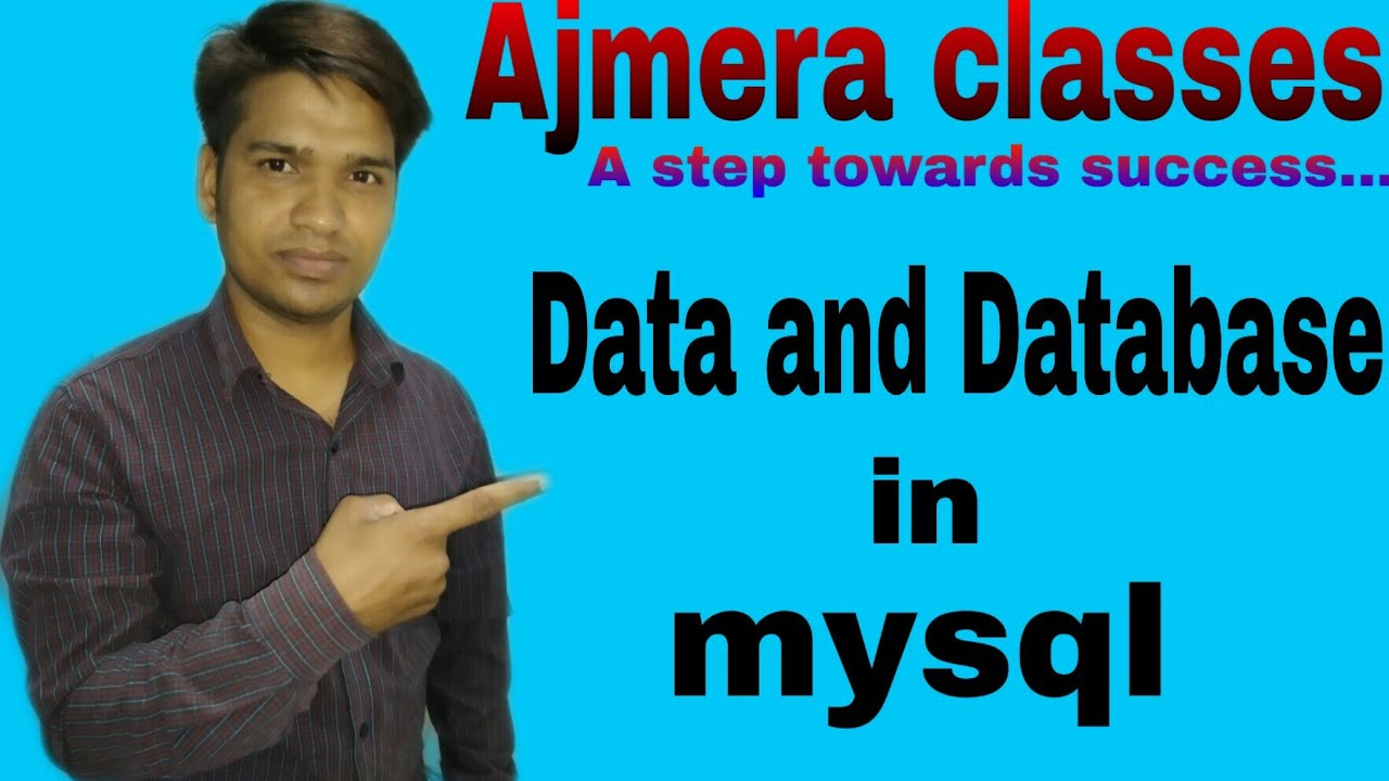 data and database in sql (Hindi)/data or database kya h/my SQL me