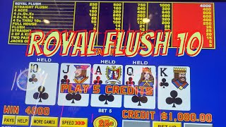 *VIDEO POKER* HOW I HIT 10 ROYAL FLUSHES IN 2021. PART 10 |VLOG 9| screenshot 3