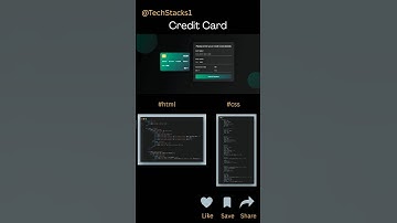Credit Card Using #html #css #javascript #webdevelopment #coding