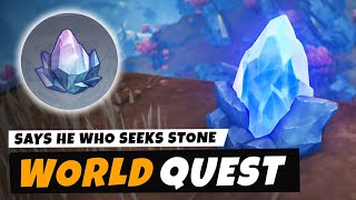 All 9 Archaic Stones Location Says He Who Seeks Stones World Quest The Chasm World Quest Genshin
