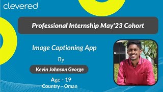 Professional Internship May'23 Cohort | Image Captioning App | Clevered screenshot 2