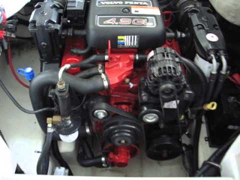 volvo penta 4 3 engine running - YouTube glastron wiring diagram 