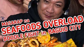 Seafood Overlad Na Boodle Fight Pa With Special Guest Dana Santos Vlog Sa Baguio City