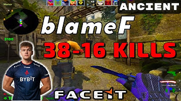 CSGO POV blameF (38-16) (Ancient) 𝙒𝙞𝙣 (16-14) / Faceit 16.10.2022