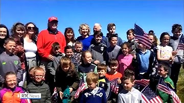 President Donald Trump Greets Irish Children at Doonbeg Golf Resort, Co. Clare, Ireland 2019