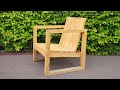 DIY PATIO Chair, Pallet Recycling Ideas, Outdoor Lounge Chair