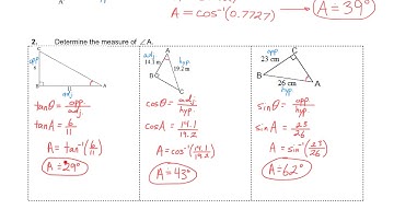 MBF3C 1-04 Finding Angles with Trig Ratios