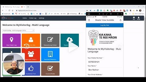 MyVisitorlog Multi Language Version