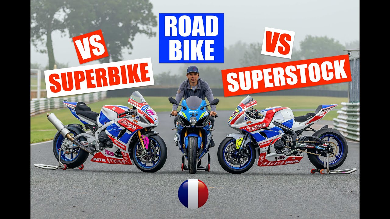 🇫🇷 ROUTE vs SUPERBIKE vs SUPERSTOCK Suzuki GSX-R1000 - YouTube