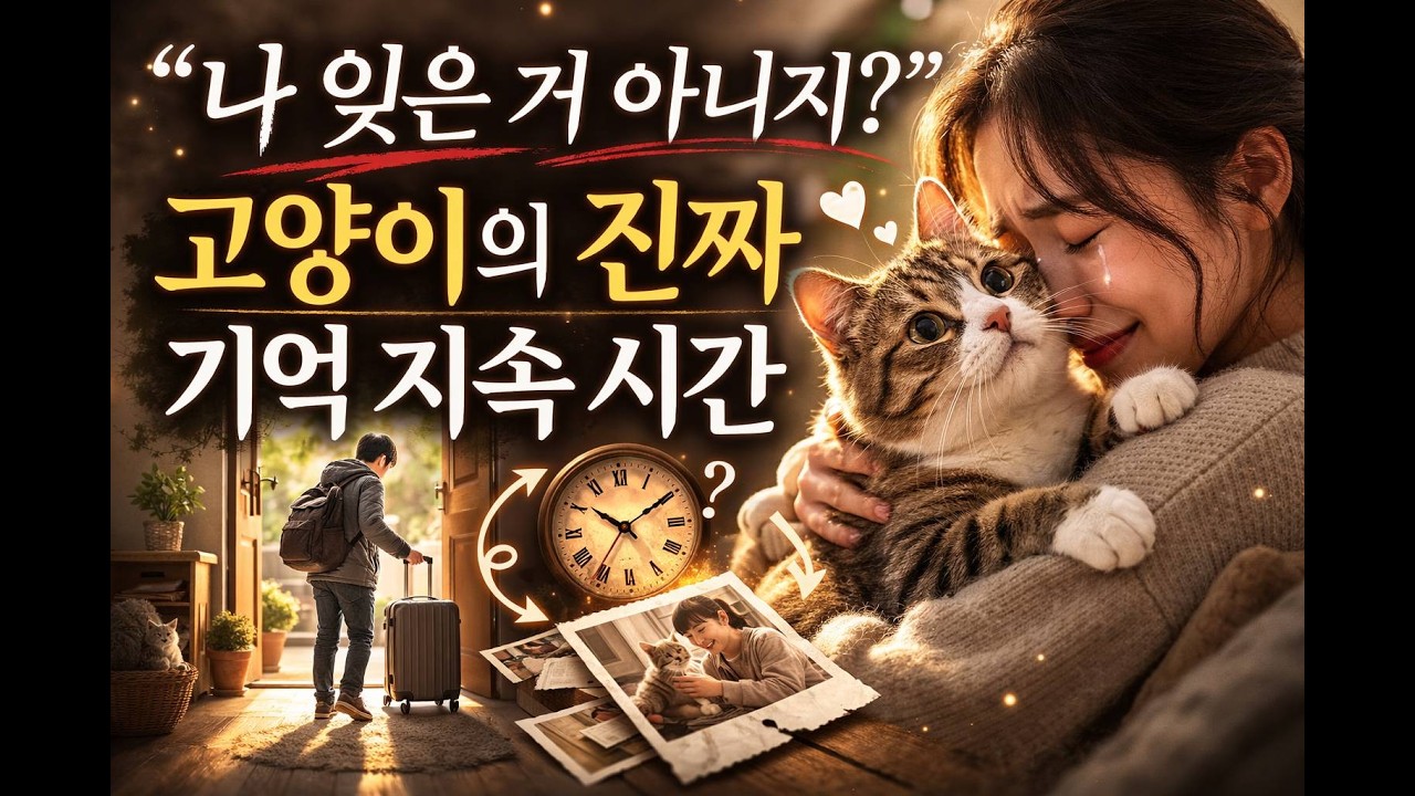 “나 잊은 거 아니지?” 고양이의 진짜 기억 지속 시간
